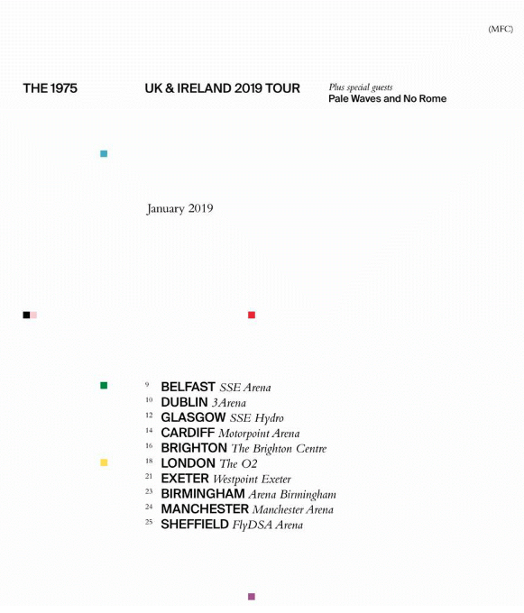 The 1975 tour 2019