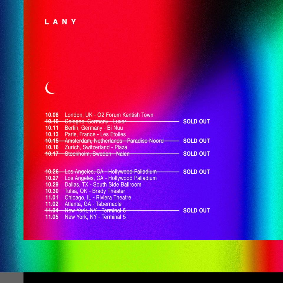 lany tour 2018