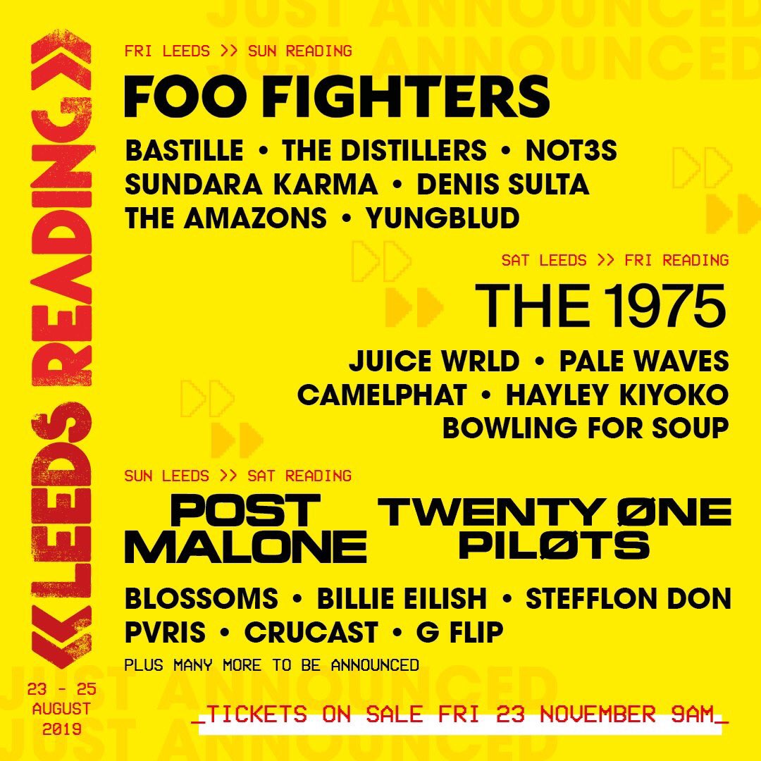 Reading and Leeds - 1st poster